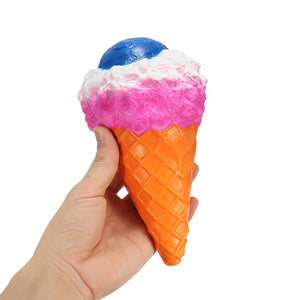 Jumbo Colossal Squishy Rainbow Ice Cream Scented Super Slow Rising Food Kid Toy