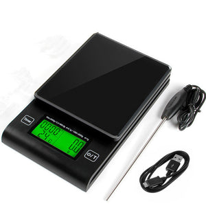Multi-function Digital Scale Electronic Scale Timing Function Weighing Scale with Temperature Measuring Probe