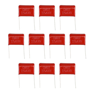 10pcs 630V225J Pitch 25MM 2.2UF 2200NF 225 630V CBB Polypropylene Film Capacitor