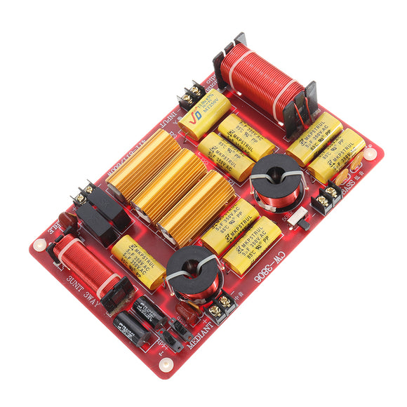 WEAH-3806 Speaker Frequency Divider Module High Power High Fidelity High Medium Low Three Dividers Upgrade Tool For Home Speakers DIY