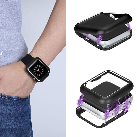 Bakeey Universal Magnetic Adsorption Aluminum Frame Cover For Apple Watch Series 1/2/3 38mm & 42mm