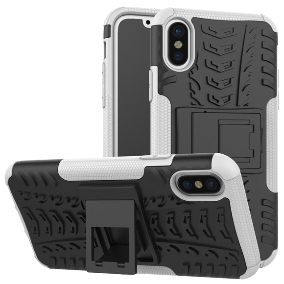 Bakeey 2 in 1 Armor Kickstand TPU + PC Hybrid Case Caver for iPhone X