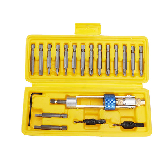 20pcs Half Time Drill High Speed Steel Drill Driver Double Use Hand Screwdrivers Head