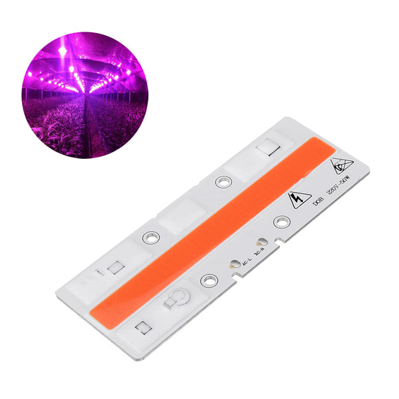 50W Full Spectrum LED COB Chip Grow Light 380-840nm for Indoor Plant Seedling Flower AC220V