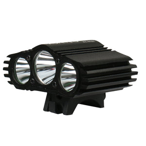XANES 2700LM 3xT6 LED 4-Mode IPX6 Waterproof Bike Light HeadlampTemperature Control Power Display No