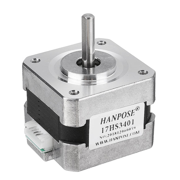 HANPOSE 17HS3401 34mm Nema 17 Stepper Motor 42 Motor 42BYGH 1.3A 28N.cm 4-lead for CNC 3D Printer