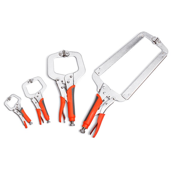 Multi-function Steel 5/6/11/18 Inch Locking C-Clamp Face Clamp Woodworking Vise Grip C Locking Plier
