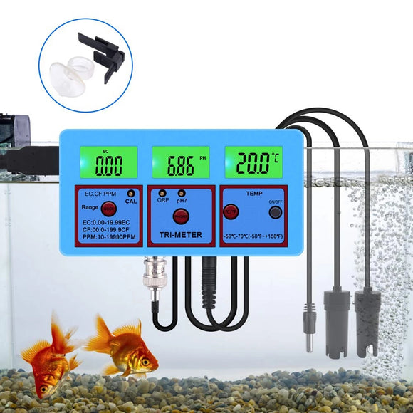 6 in 1 PH/EC/CF/TDS(PPM)/Temp ORP Tester Multiparameter Digital TDS Meter Water Quality EC Detector Pool PH Analyser
