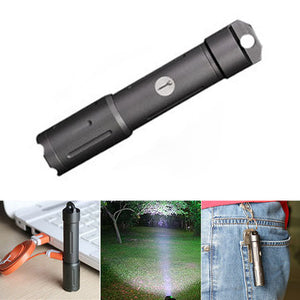 Dito 038 XPL 600LM LED Indicator USB Rechargeable Portable EDC Mini LED Flashlight with Camping Hole