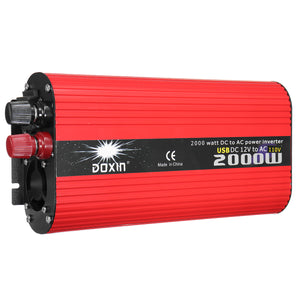 DOXIN 2000W Solar Power Inverter DC 12V/24V to AC 220V/110V Modified Sine Wave Converter