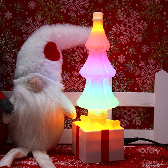 USB 360 Shining Christmas RGB Tree Shape 69 LED Bulb Festival Gift Party Decor