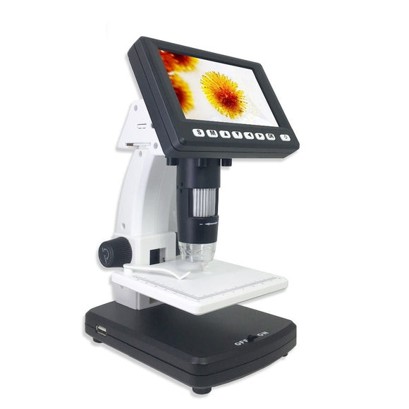 1000X Digital 4.3Inches Microscope Support TV & PC Connection With White LED and UV LED