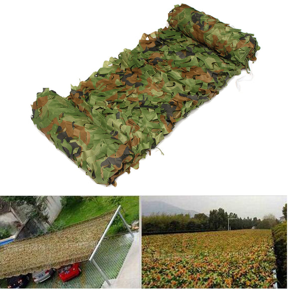 3MX5M Hunting Camping Jungle Camouflage Net Mesh Woodlands Blinds Military Camo Cover