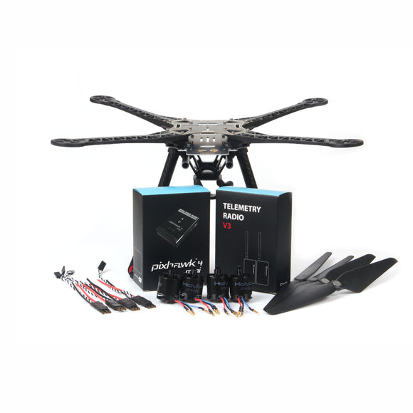 Holybro S500 V2 Frame Mini Pixhawk 4 FC 433/915MHz Telemetry Radio 2216 880KV Brushless Motor 1045 Propeller Kit Combo