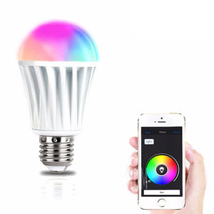 Magic Home E27 7W RGBW Wireless WiFi Timing Smart LED Lighting Bulb for Smartphone Control AC220V