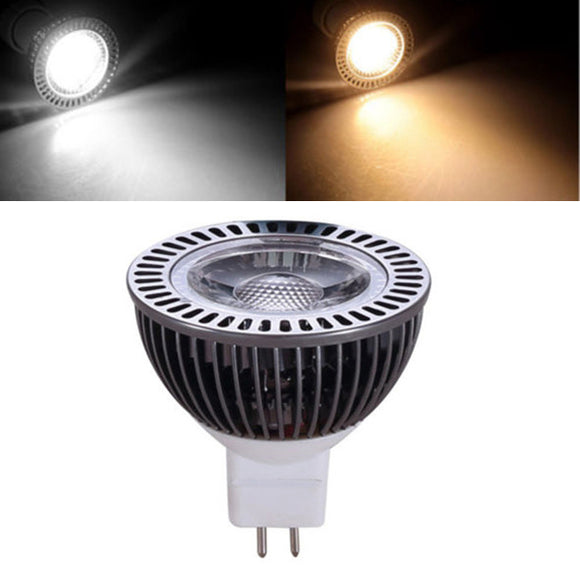 MR16 5W Warm White Pure White COB LED Spotlight Bulb DC8-24V