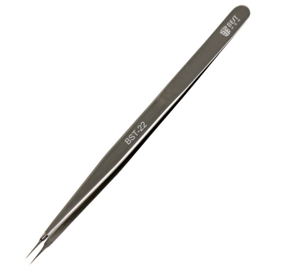 BEST-22 BEST-23 302 Stainless Steel Tweezers Chip Dedicated Tweezers Anti-static High Temperature Resistant Anti-magnetic Close Fit For Accessories Circuit Board Digital Product Eyelash Grafting Integratred Circuit Heat Resistant Precision Device Tweezer