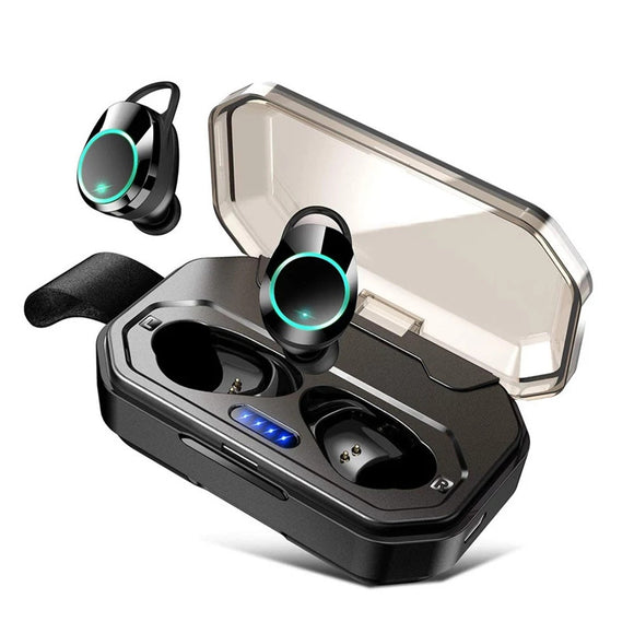 X6 2 in 1 Wireless bluetooth 5.0 Earphone Waterproof Binaural Call Touch Stereo In-ear TWS Headphone With Power Bank