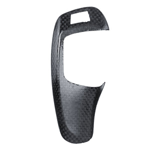 Carbon Fiber Car Gear Shift Knob Cover Trim For BMW 12345 Series 2012-2017 Automatic Speed
