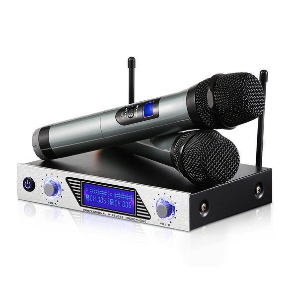 Archeer VHF Wireless Microphone System Home KTV Handheld Microphone Set for Conference Karaoke