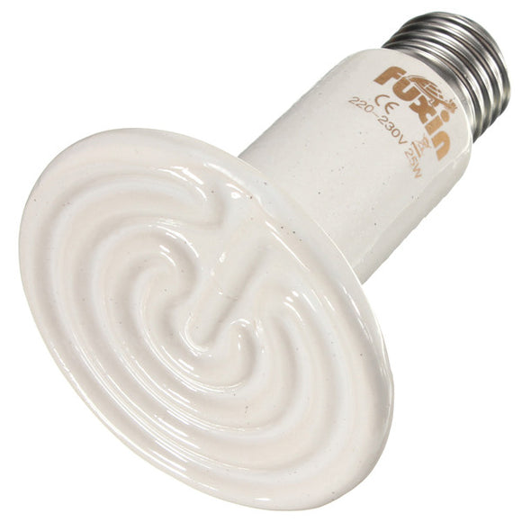 Diameter 75mm Ceramic Emitter Heated Pet Appliances Reptile Heat Lamp 25W/50W/75W/100W