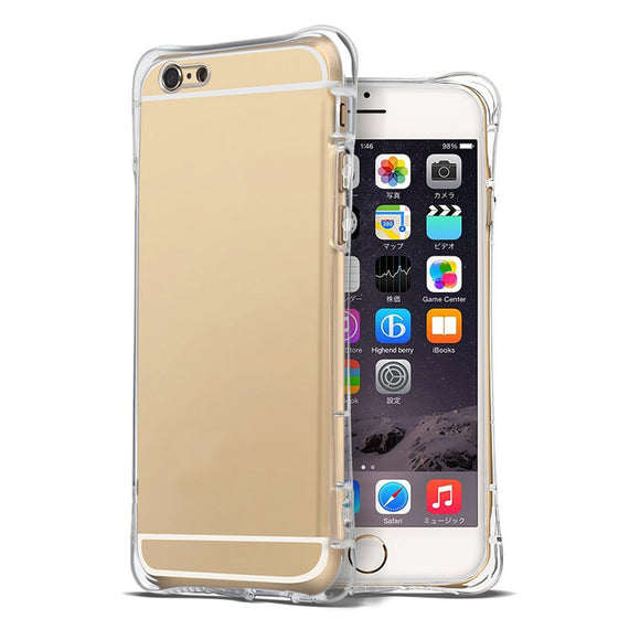 Hat Prince Crystal Air Cushion Anti Shock Protective Case With Dust Plug For iPhone 6 6S Apple 4.7
