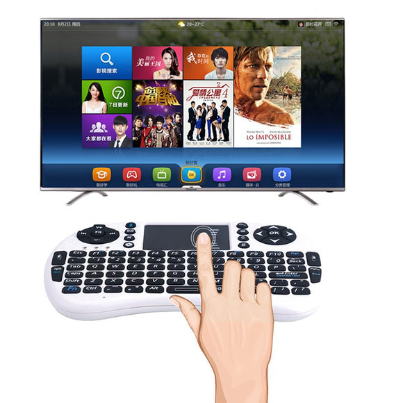I8 Bluetooth Wireless Keyboard With Touchpad & Mouse For iPhone iPad Macbook Samsung iOS Android