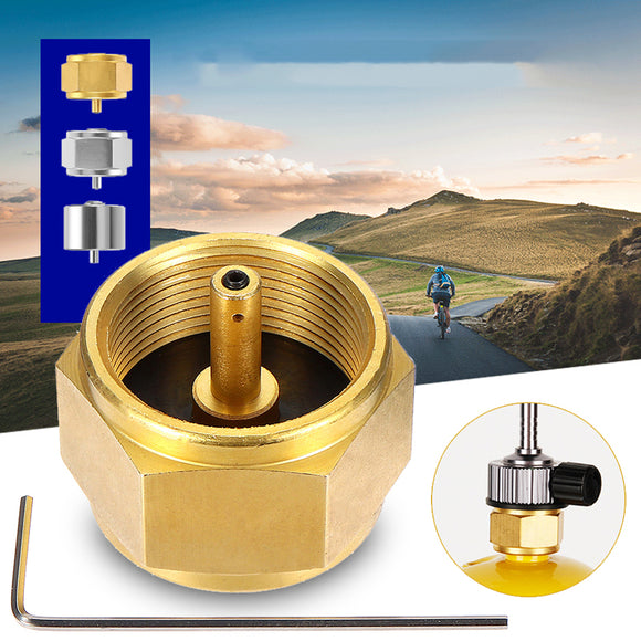 Camping Stove Converter Gas Tank Adapter Outdoor Burner Tank Connector Picnic BBQ Equipment