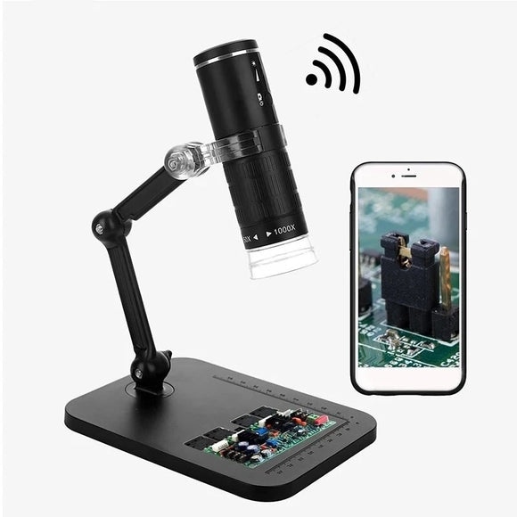 WiFi Digital Microscope HD 1080P 1000X Portable Electronic Magnifier Camera 8 LED USB Microscope Endoscopy Camera Kids Tool