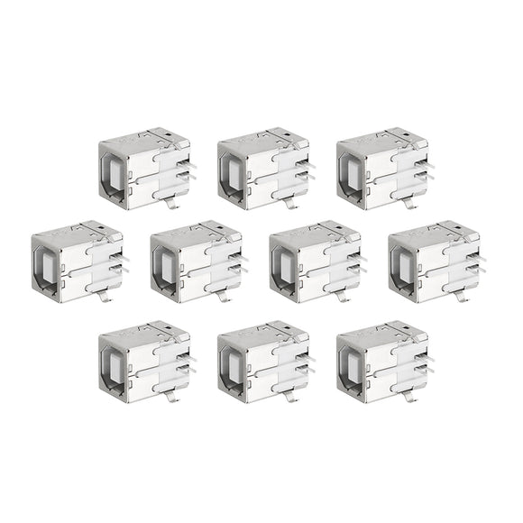 10pcs BF 90Degree Type B USB Printer Port Socket Connector Charging Socket USB Socket Interface
