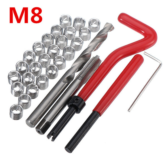 30Pcs Damaged M8 Thread Repair Tool Kit Repair Recoil Insert Kit