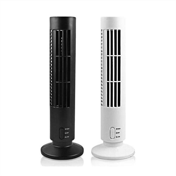 Loskii DX-66 Portable USB Mini Bladeless Tower Fan Desk Cooling Fan Computer Office Ventilateur