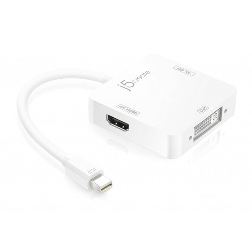 J5create JDA173 Mini DisplayPort to DP or Dvi or HDMi Adapter ( female , work with existing cable )