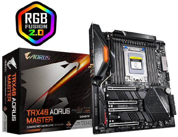 Gigabyte TRX40 Aorus Master + Wifi : AMD sTRX4 ( Threaderipper 3 series only ) mb