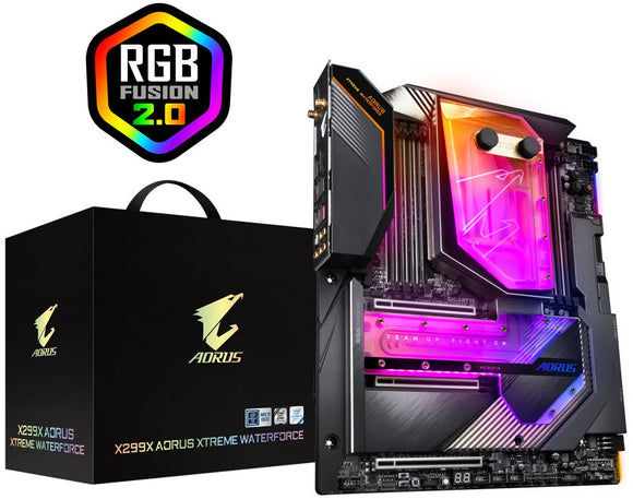 Gigabyte X299X Aorus Xtreme Waterforce + Wifi : all-in-one LGA2066 ( kabylake-X / cascadelake-X) mb