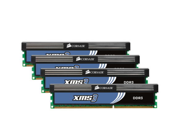 Corsair TR3X3G1333C9 G - XMS3 with heatsink , 1Gb x 3 kit  - support Intel XMP ( eXtreme Memory Profiles )