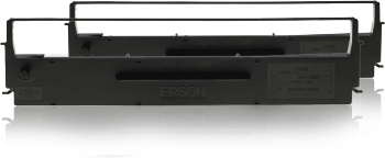 Epson s015614 black ribbon - twin pack - for epson LX300, 400, 800, 850, FX80, 85, 800, 850, 870, 880