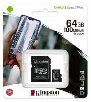 Kingston SDCS2/64GB-2P1A miCroSDXC Canvas Select Plus - designed for HD+Hi-Res filming