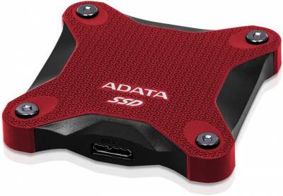 Adata ASD600Q-480GU31-CRD SD600Q series black+Red , external 3Dnand/QLC SSD 480Gb