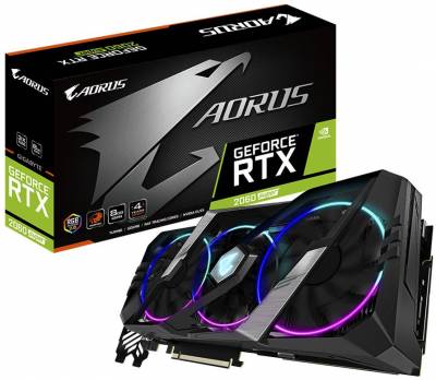 Gigabyte GV-N206SAORUS-8GC - rtx2060Super Aorus - with Fusion2.0 RGB Lighting