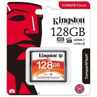 Kingston CFF/128GB , 128GB Canvas Focus Compact Flash