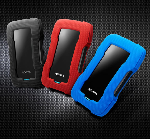 Adata HD330 series 5Tb/5000Gb black+bLue , with silicon casing with shock absorption + G Shock Sensor Protection with warning LED