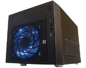 CFi 2060 mini-itx case ( also works as NAS storage chassis ) , black , with front door + keylock , 2x front-accessed hot-swap hdd tray ( iT-CGA78790020 )