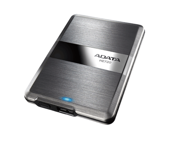 Adata HE720 series , 1Tb/1000Gb , 8.9mm ultra slim + 1-touch backup button + stainless steel housing with hairline finish + with HDD transmission status LED