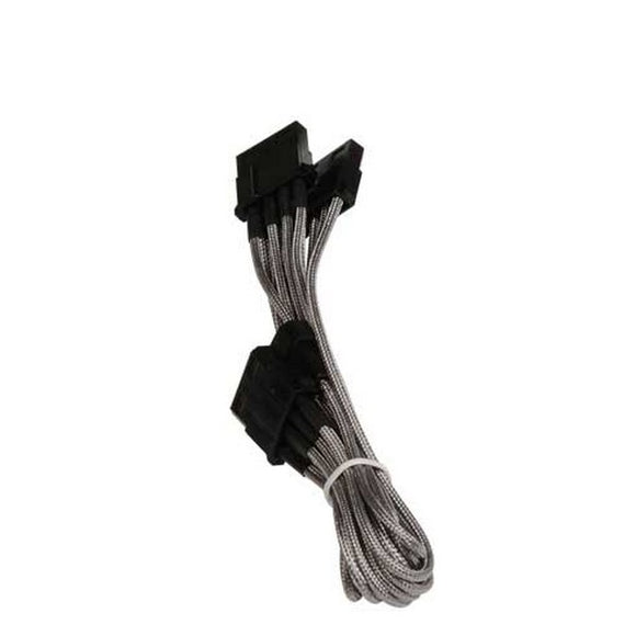 Bitfenix BFA-MSC-M3MSK-RP alchemy multisleeved(12) cable - 60cm - 1x Molex to 3x Molex spliter/extension ( 4pin power ) cable - Silver
