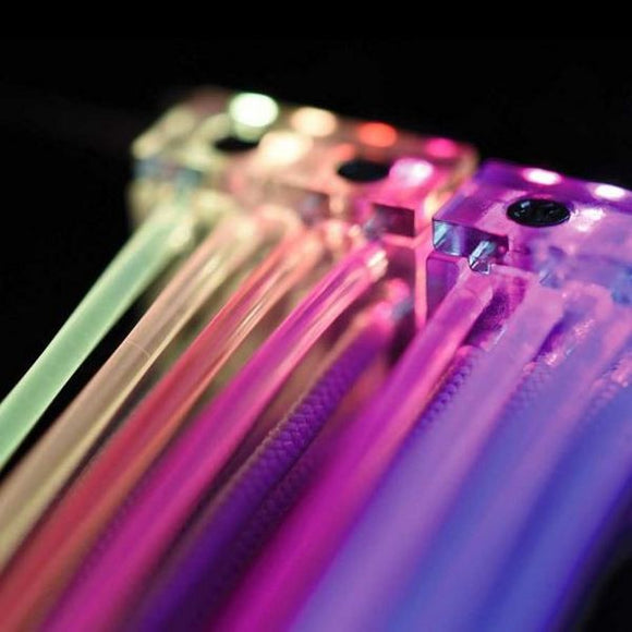 Lian-li Strimer RGB 8 - 8pin extension cable for  for PCi-E , 16 strings dual layer optic fiber construction