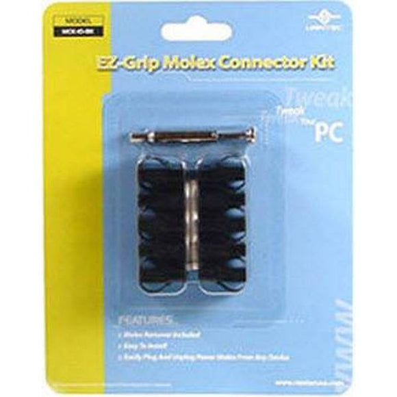 Vantec MCK-iOUV-BK , EZ-Grip Molex Connector Kit - UV reactive blacK ; 10 molex connector with one molex remover