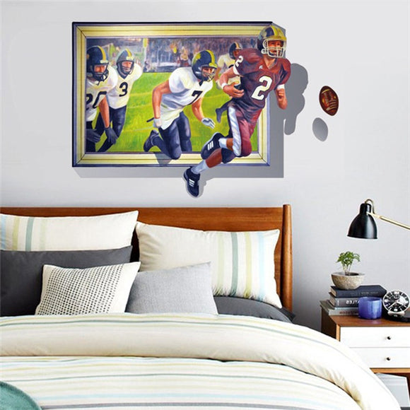 3D Wall Decal Removable Ball Match Wall Stickers Home Wall Background Decor