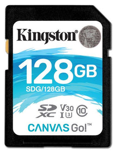 Kingston SDCR/128GB miCroSDXC Canvas React designed for HD+Hi-Res filming