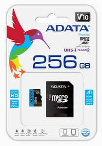 ADATA Premier 85/A1 AUSDX256GUICL10A1-RA1 256Gb miCroSDXC ( 15x11x1mm ) with SDXC adapter